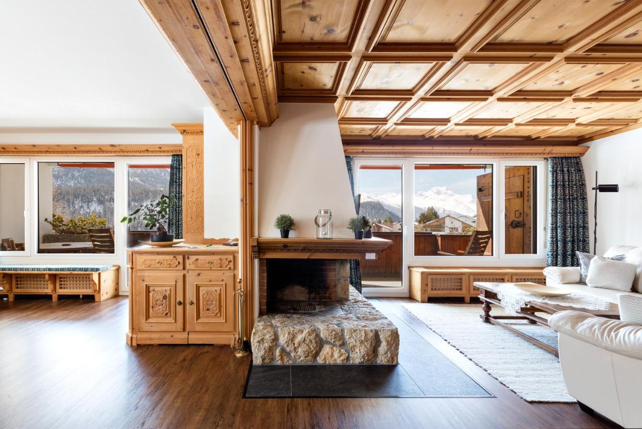 Spacious Apartment With Fantastic Alpine Panorama St. Moritz Exterior photo